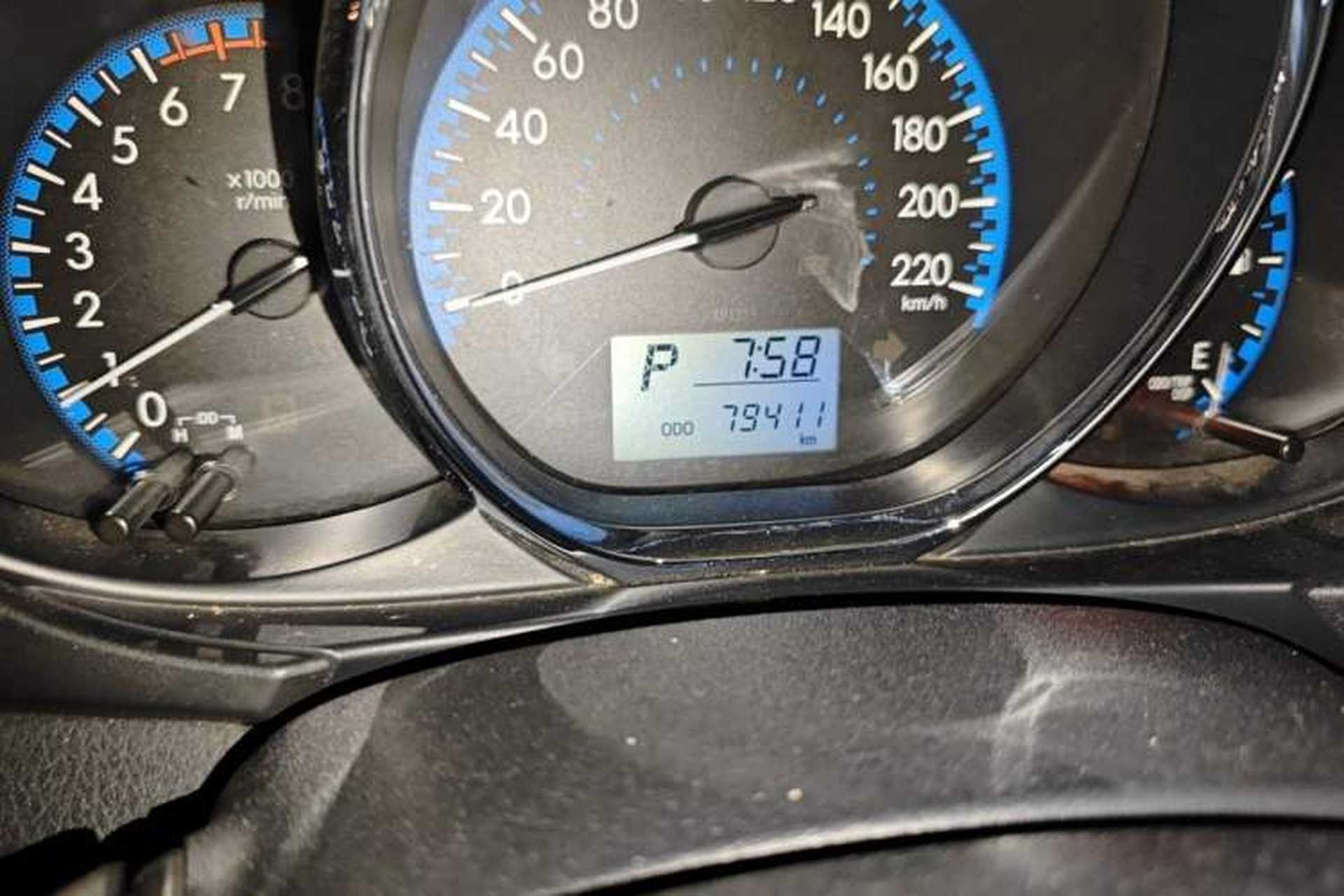 Used Toyota Vios FS 2017 1.5L CVT Fengchi Edition Odometer Close Up