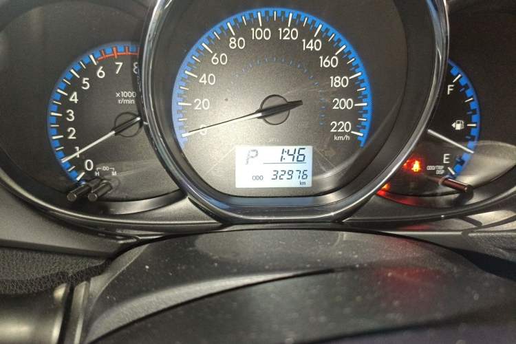 Used Toyota Vios FS 2017 1.5L CVT Fengchi Edition Odometer Close Up