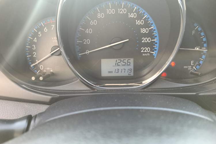 Used Toyota Vios FS 2017 1.3L Manual Sharp Edition Odometer Close Up
