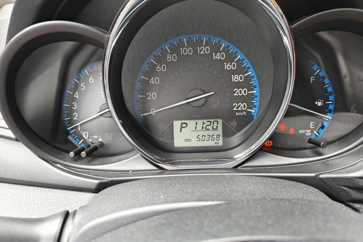Used Toyota Vios FS 2017 1.5L CVT Fengchi Edition Odometer Close Up