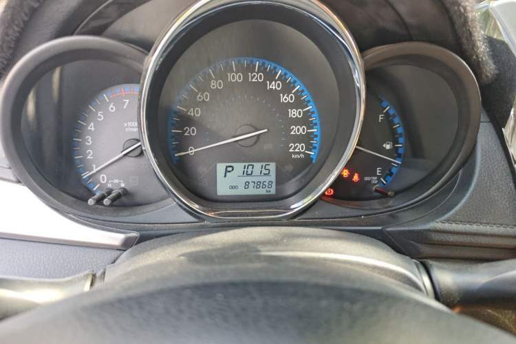 Used Toyota Vios FS 2017 1.5L CVT Trendy Edition Odometer Close Up