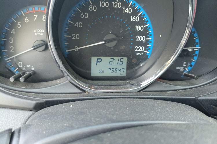 Used Toyota Vios FS 2017 1.5L CVT Fengchi Edition Odometer Close Up