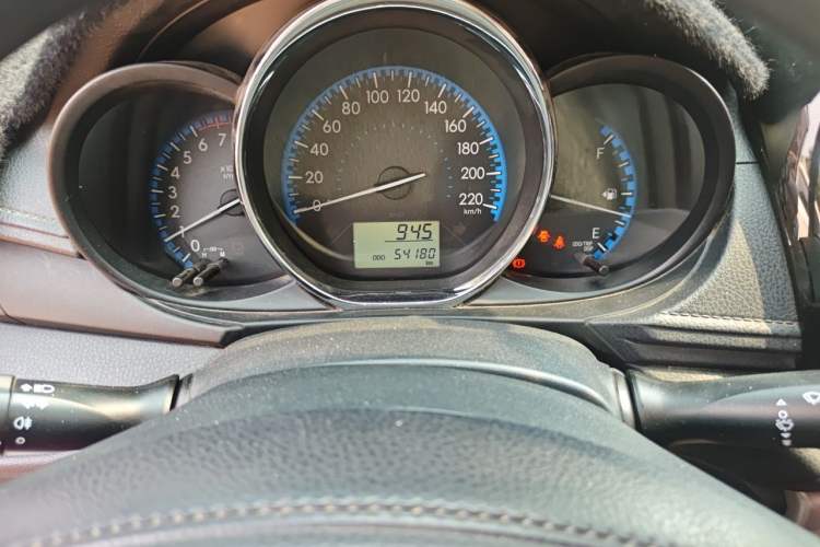 Used Toyota Vios FS 2017 1.3L Manual Fong Xing Edition Odometer Close Up