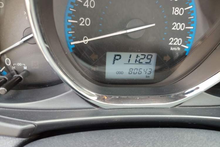 Used Toyota Vios FS 2017 1.5L CVT Fengchi Edition Odometer Close Up