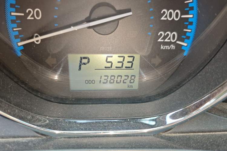 Used Toyota Vios FS 2017 1.5L CVT Trendy Edition Odometer Close Up