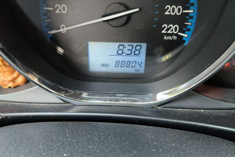 Used Toyota Vios FS 2017 1.3L Manual Fong Xing Edition Odometer Close Up