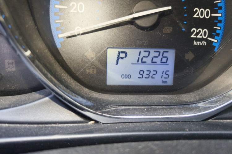 Used Toyota Vios FS 2017 1.5L CVT Fengchi Edition Odometer Close Up