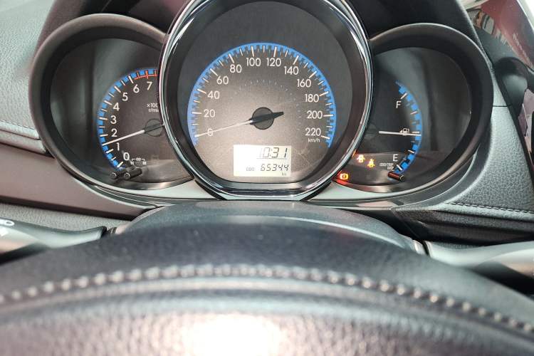 Used Toyota Vios FS 2017 1.5L CVT Fengchi Edition Odometer Close Up