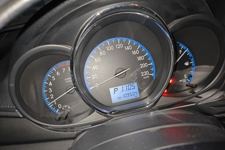 Used Toyota Vios FS 2017 1.5L CVT Fengchi Edition Odometer Close Up