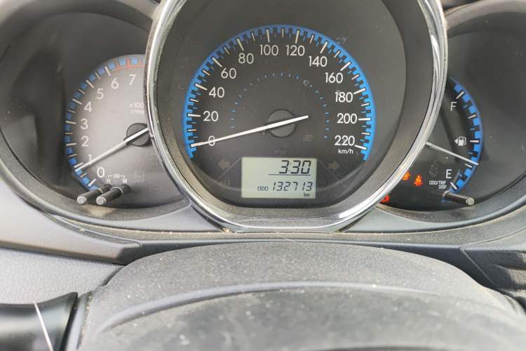 Used Toyota Vios FS 2017 1.5L Manual FENGCHI Edition Odometer Close Up