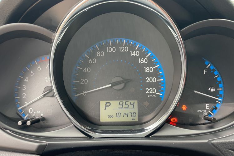 Used Toyota Vios FS 2019 1.5L CVT Fengchi Edition Odometer Close Up