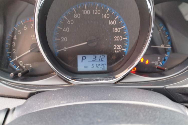 Used Toyota Vios FS 2019 1.5L CVT Fengchi Edition Odometer Close Up