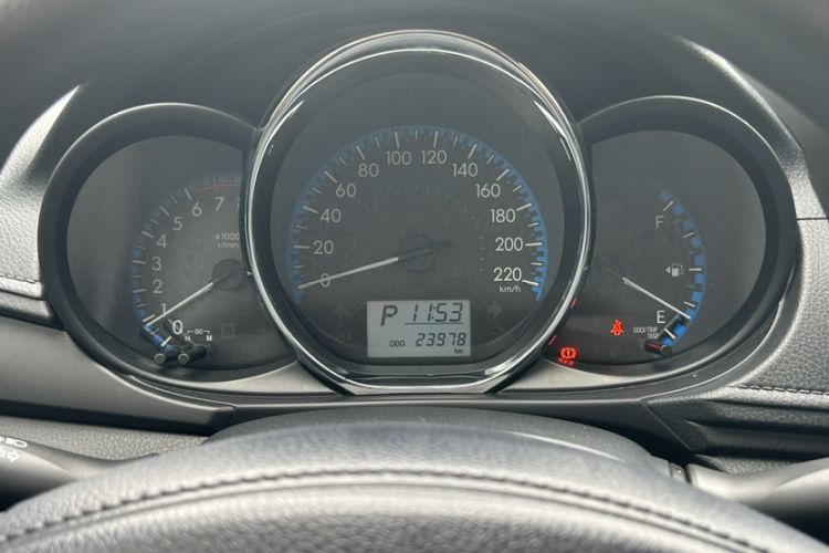 Used Toyota Vios FS 2019 1.5L CVT Fengchi Edition Odometer Close Up