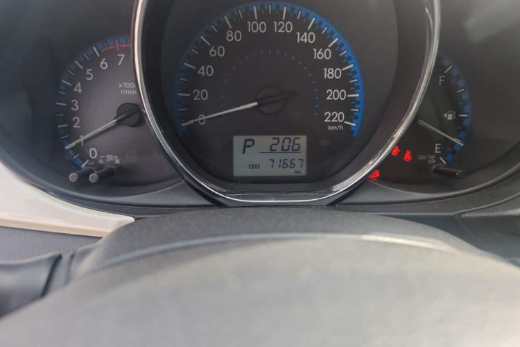 Used Toyota Vios FS 2019 1.5L CVT FENGSHANG Edition Odometer Close Up