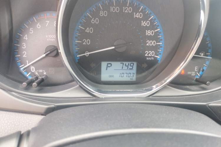 Used Toyota Vios FS 2019 1.5L CVT Fengchi Edition Odometer Close Up
