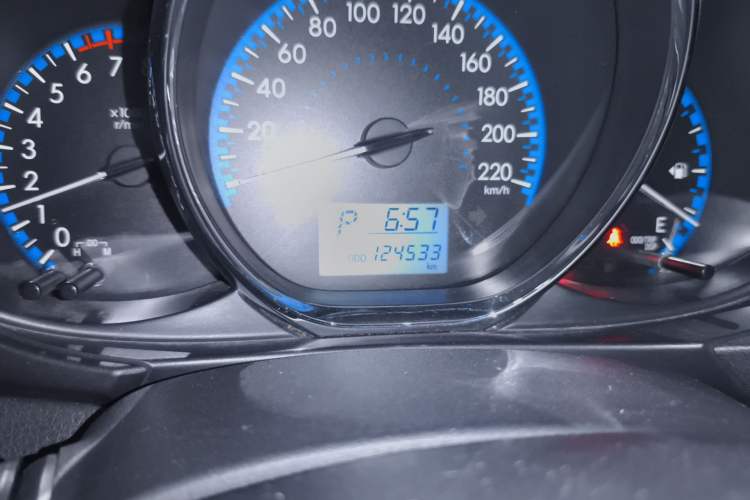 Used Toyota Vios FS 2019 1.5L CVT Fengchi Edition Odometer Close Up