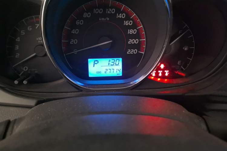 Used Toyota Vios FS 2019 1.5L CVT Fengchi Edition Odometer Close Up