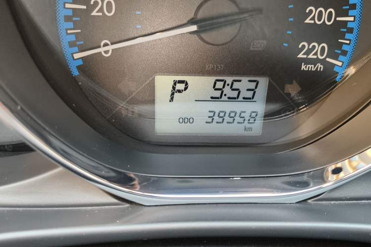 Used Toyota Vios FS 2019 1.5L CVT Fengchi Edition Odometer Close Up