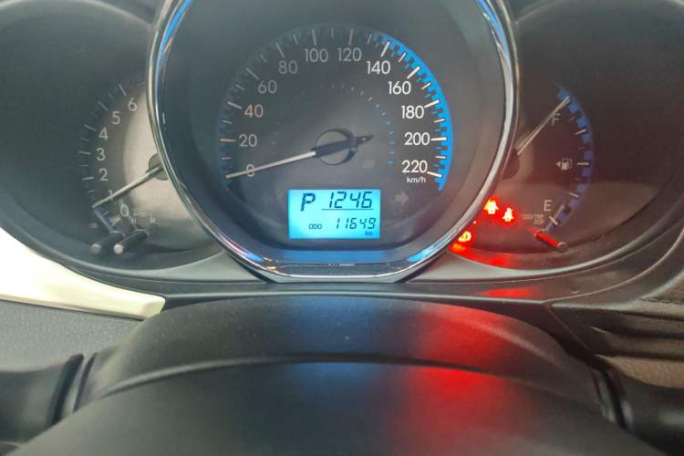 Used Toyota Vios FS 2019 1.5L CVT FENGSHANG Edition Odometer Close Up
