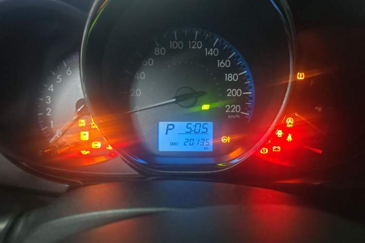 Used Toyota Vios FS 2019 1.5L CVT Fengchi Edition Odometer Close Up