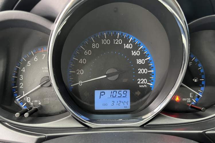 Used Toyota Vios FS 2019 1.5L CVT Fengchi Edition Odometer Close Up
