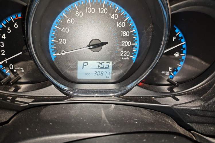 Used Toyota Vios FS 2019 1.5L CVT Fengchi Edition Odometer Close Up