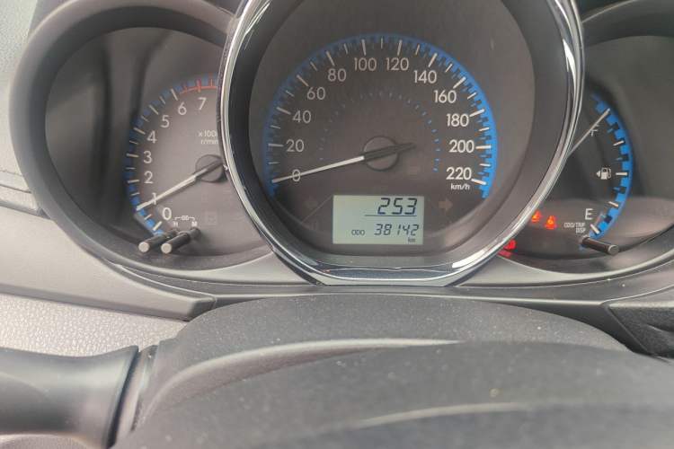Used Toyota Vios FS 2019 1.5L Manual Fengchi Edition Odometer Close Up