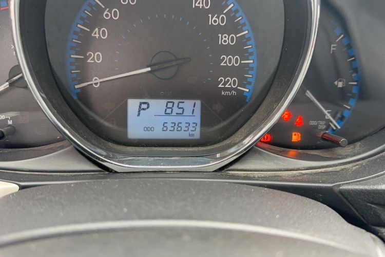 Used Toyota Vios FS 2019 1.5L CVT FENGSHANG Edition Odometer Close Up