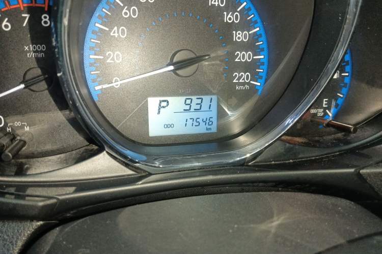 Used Toyota Vios FS 2019 1.5L CVT Fengchi Edition Odometer Close Up