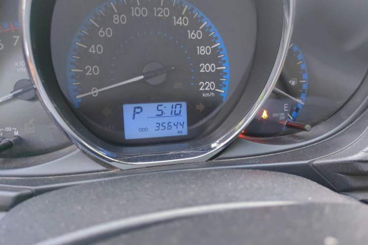 Used Toyota Vios FS 2019 1.5L CVT Fengchi Edition Odometer Close Up