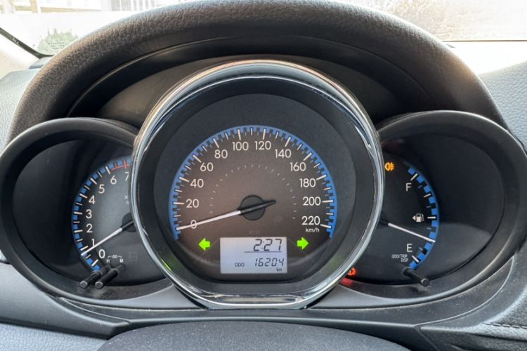 Used Toyota Vios FS 2019 1.5L Manual Fengchi Edition Odometer Close Up