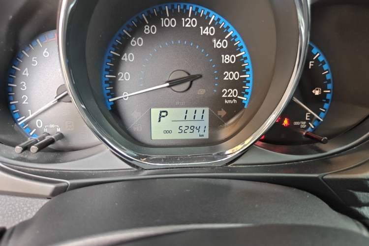 Used Toyota Vios FS 2019 1.5L CVT Fengchi Edition Odometer Close Up