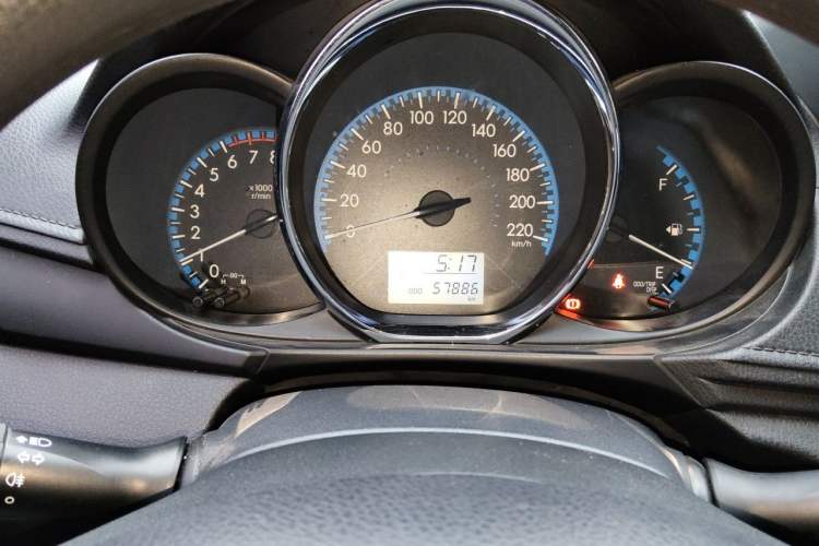 Used Toyota Vios FS 2019 1.5L CVT Fengchi Edition Odometer Close Up