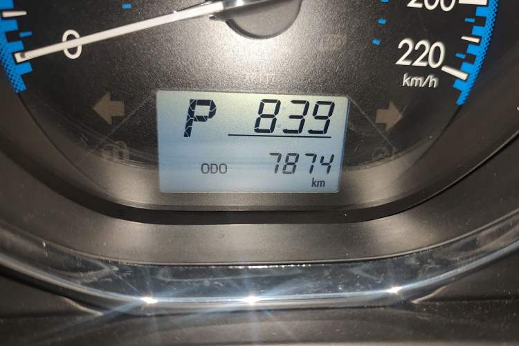 Used Toyota Vios FS 2019 1.5L CVT Fengchi Edition Odometer Close Up