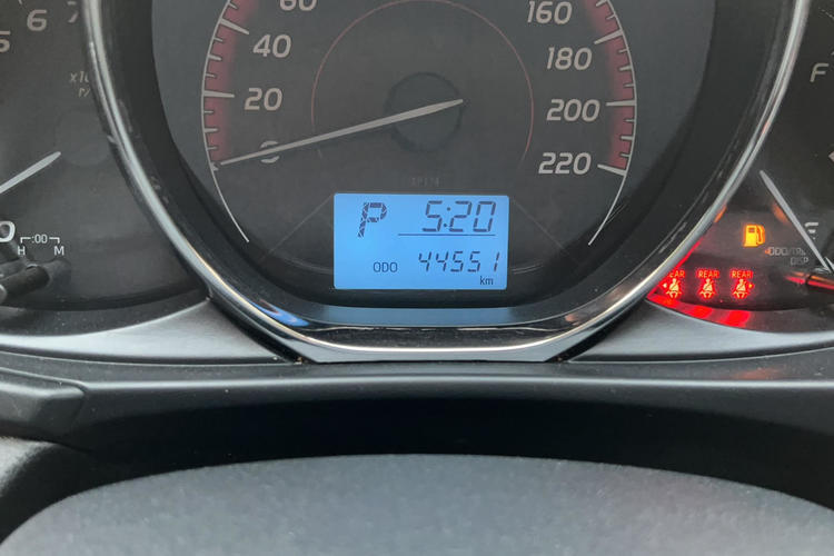 Used Toyota Vios FS 2021 1.5L CVT Fengchi Edition Odometer Close Up