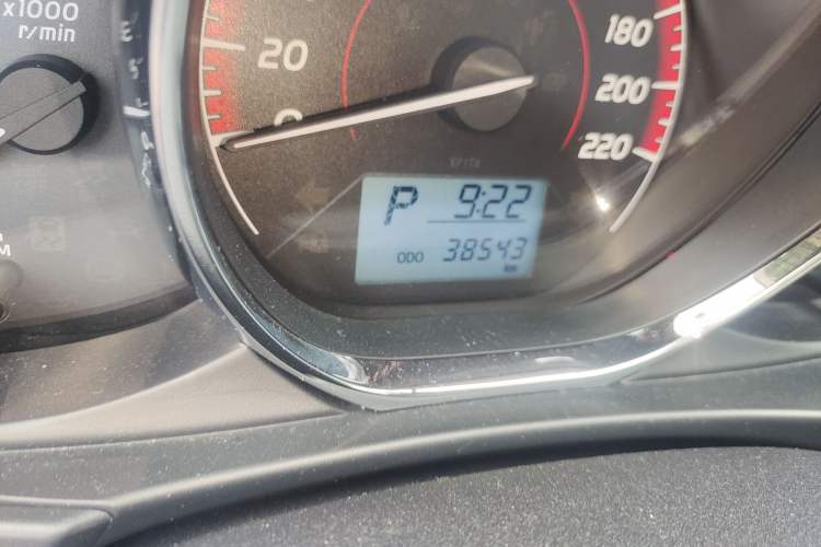 Used Toyota Vios FS 2021 1.5L CVT Fengchi Edition Odometer Close Up