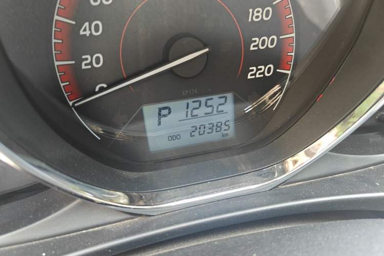 Used Toyota Vios FS 2021 1.5L CVT Fengchi Edition Odometer Close Up