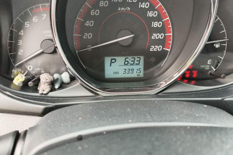 Used Toyota Vios FS 2021 1.5L CVT Fengchi Edition Odometer Close Up
