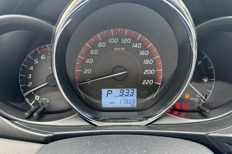 Used Toyota Vios FS 2021 1.5L CVT Fengchi Edition Odometer Close Up