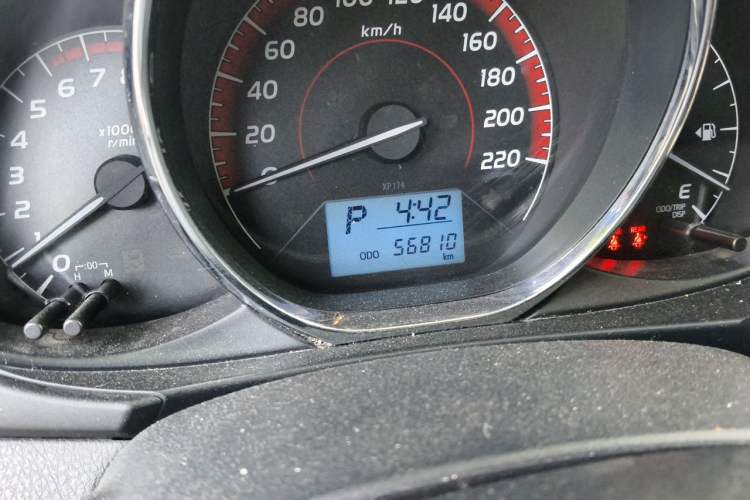 Used Toyota Vios FS 2021 1.5L CVT Fengchi Edition Odometer Close Up