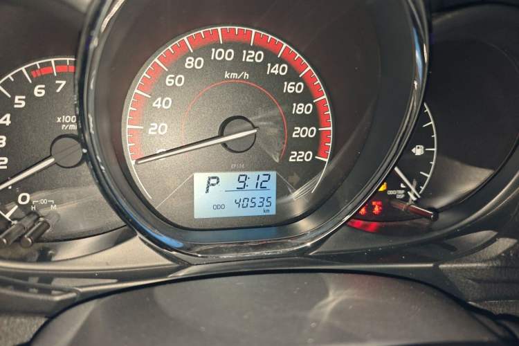 Used Toyota Vios FS 2021 1.5L CVT Fengchi Edition Odometer Close Up