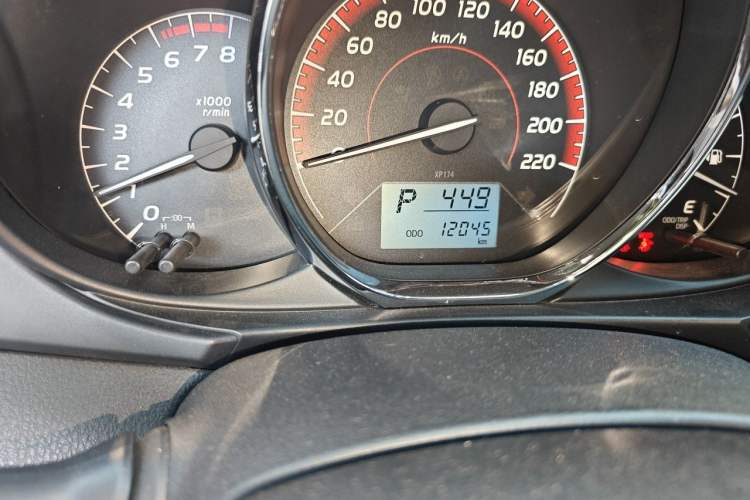 Used Toyota Vios FS 2021 1.5L CVT Fengchi Edition Odometer Close Up