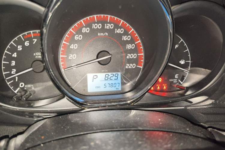 Used Toyota Vios FS 2021 1.5L CVT Fengchi Edition Odometer Close Up