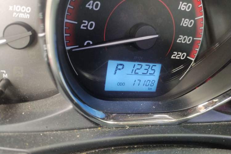 Used Toyota Vios FS 2021 1.5L CVT Fengchi Edition Odometer Close Up