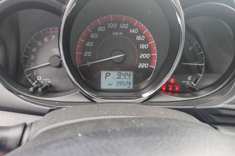 Used Toyota Vios FS 2021 1.5L CVT Fengchi Edition Odometer Close Up