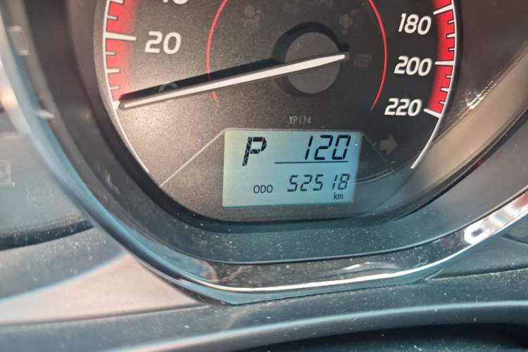 Used Toyota Vios FS 2021 1.5L CVT Fengchi Edition Odometer Close Up