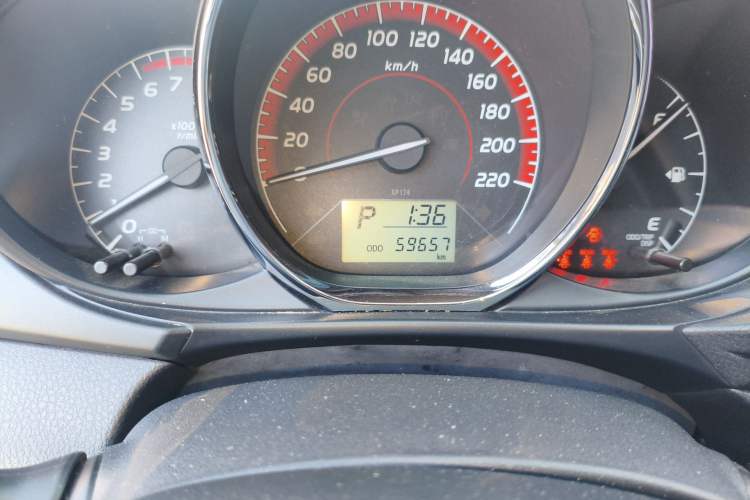 Used Toyota Vios FS 2021 1.5L CVT Fengchi Edition Odometer Close Up