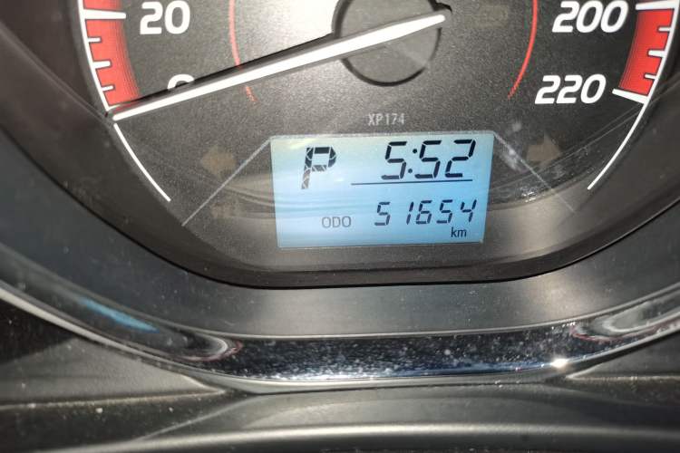 Used Toyota Vios FS 2021 1.5L CVT Fengchi Edition Odometer Close Up