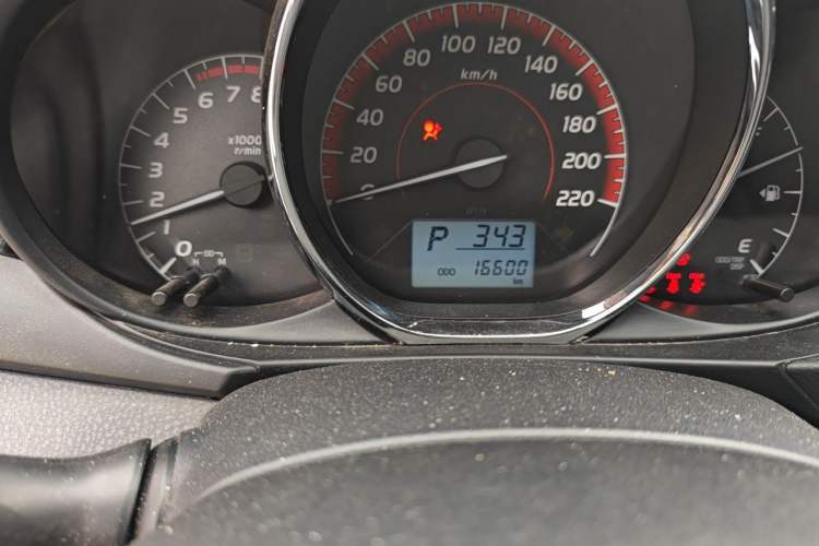 Used Toyota Vios FS 2021 1.5L CVT Fengchi Edition Odometer Close Up