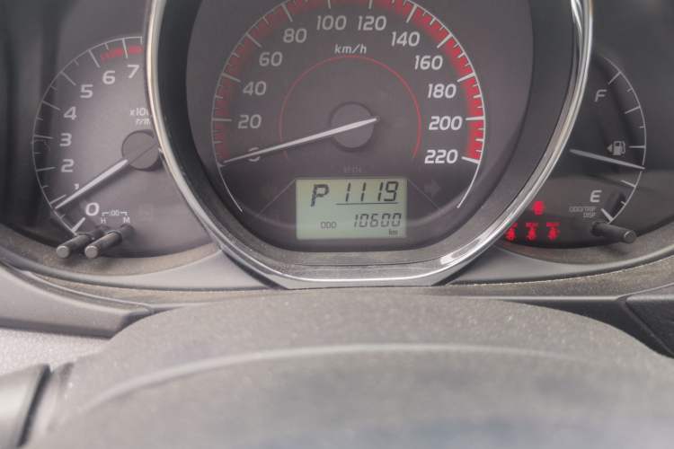 Used Toyota Vios FS 2021 1.5L CVT Fengchi Edition Odometer Close Up